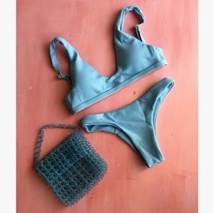 Light blue Zaful bikini set
